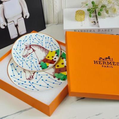 wholesale quality hermes hippomobile set of 2 plates n2